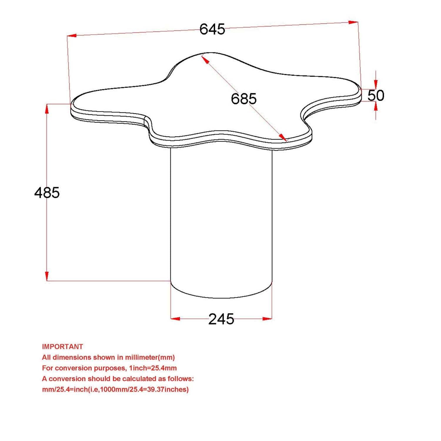 Mayal Wooden Small Coffee Table Walnut 301-149SM_WAL