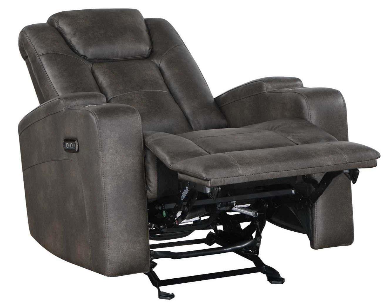 McBride Power Reclining Collection Brown-Grey 9213