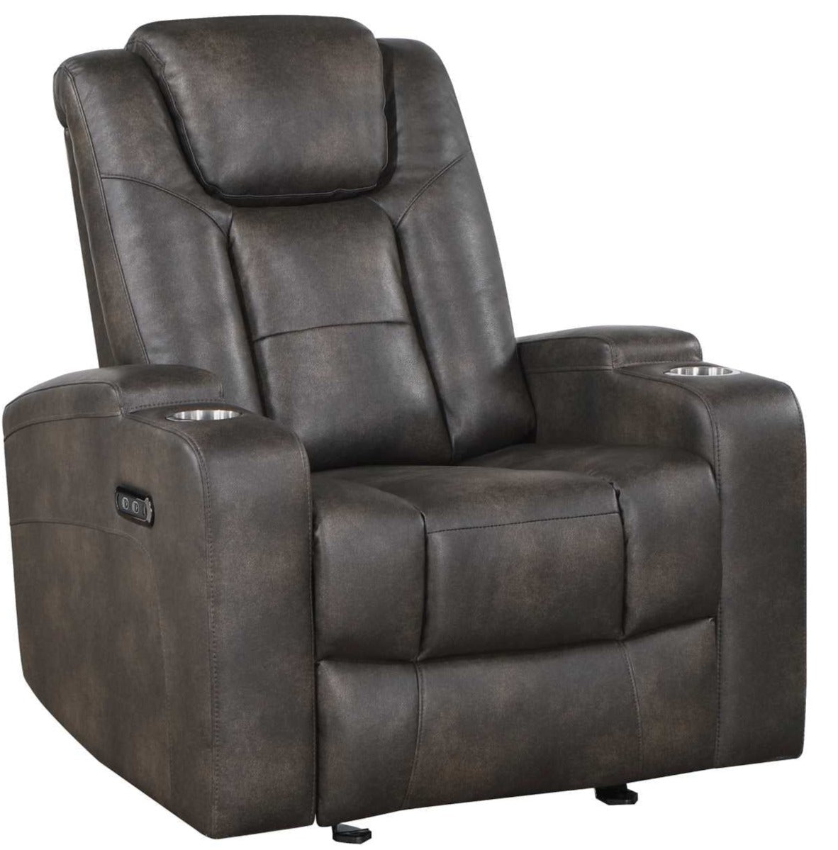 McBride Power Reclining Collection Brown-Grey 9213