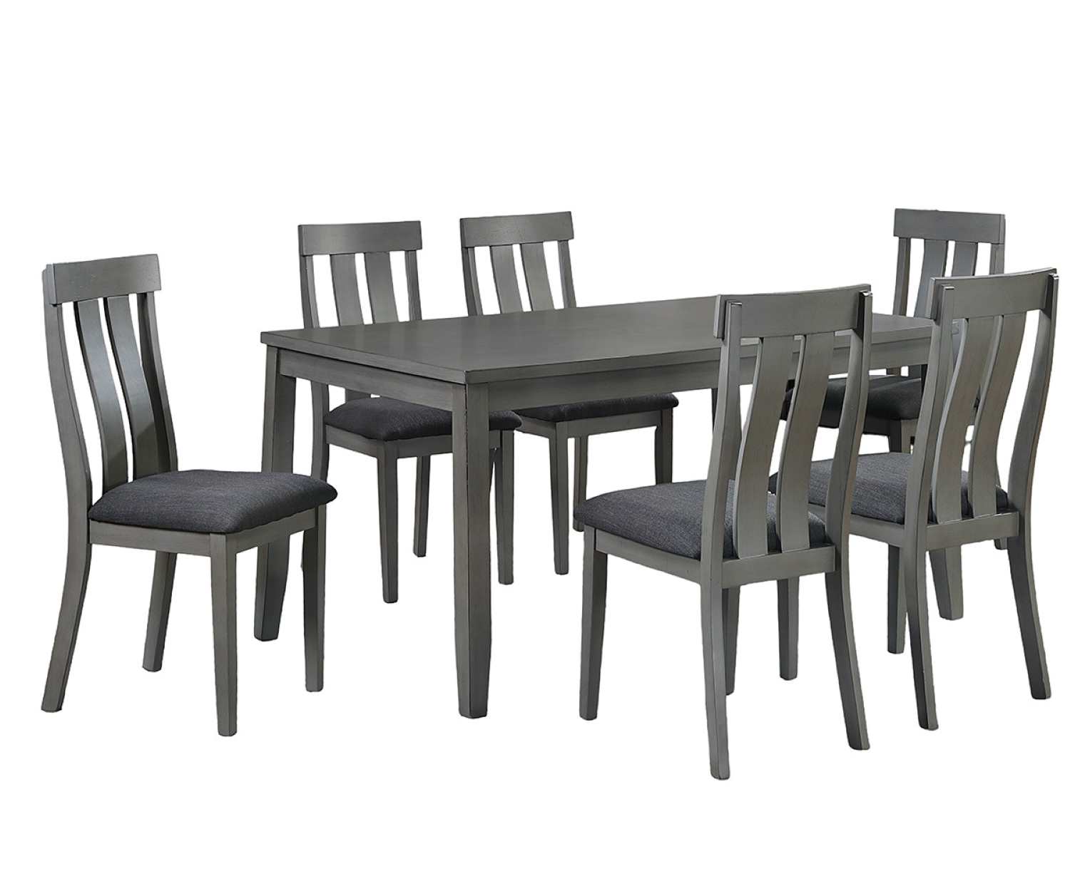 Mira Grey Wooden 7-piece Dining Set DTS626