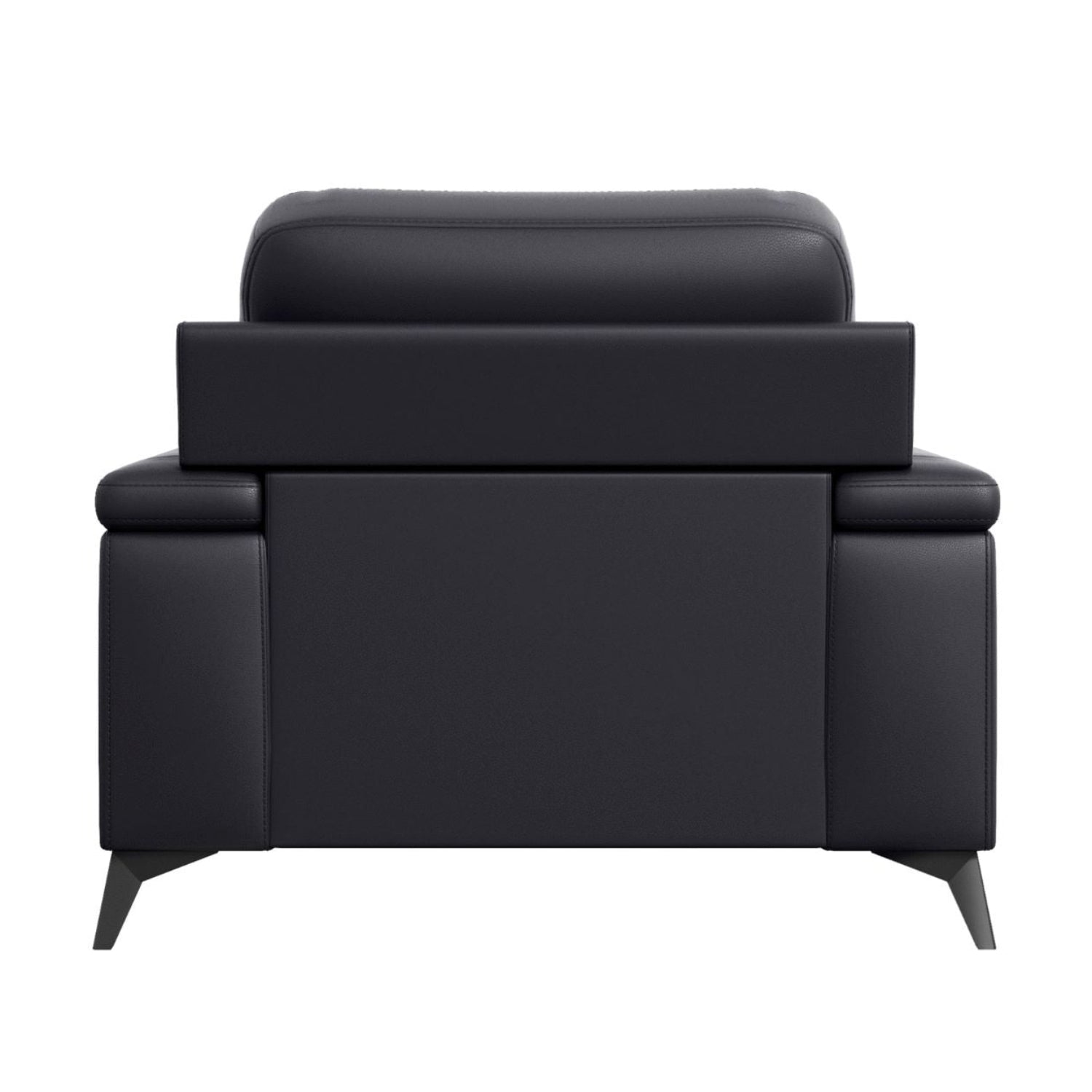 Mischa Top Grain Leather Sofa Set Black 9514