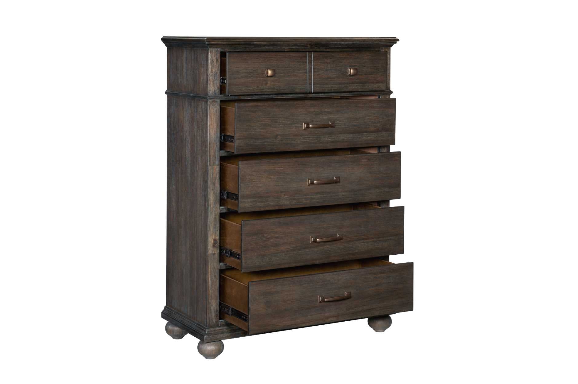 Motsinger Wooden Chest Rustic Brown 1400