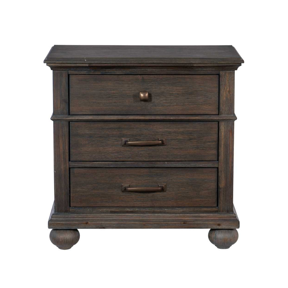 Motsinger Wooden 6PC Bedroom Set Rustic Brown 1400