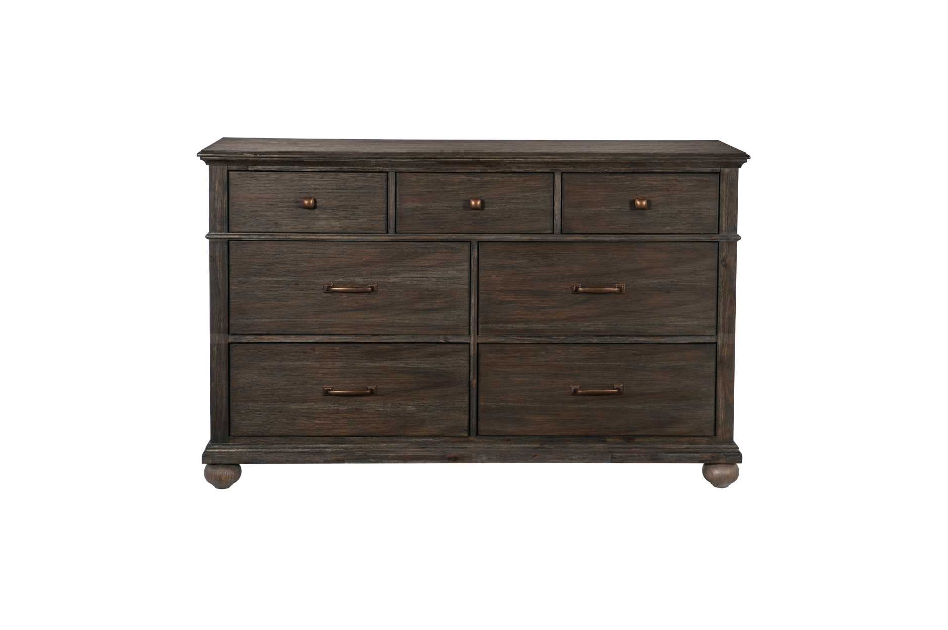 Motsinger Wooden 6PC Bedroom Set Rustic Brown 1400