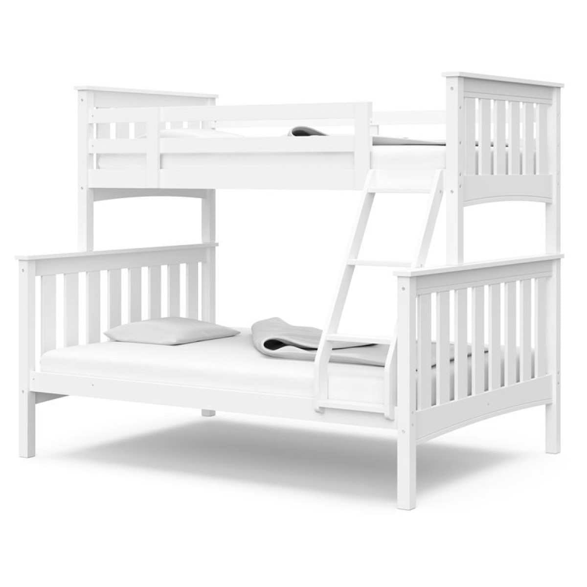 Natalia Twin/Full Bunk Bed White LB661