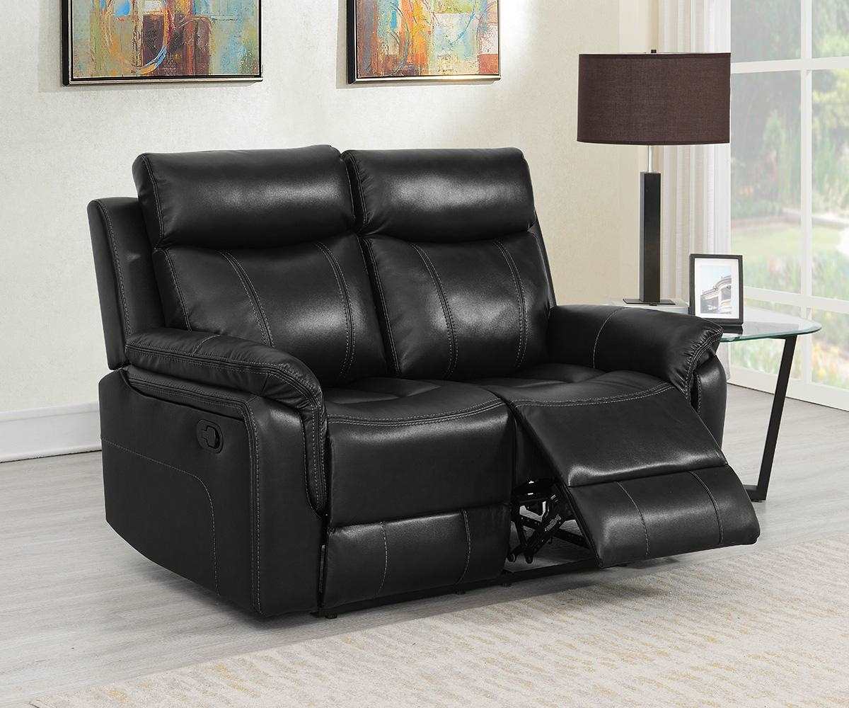 Nicolas Recliner Sofa Collection Black 9255