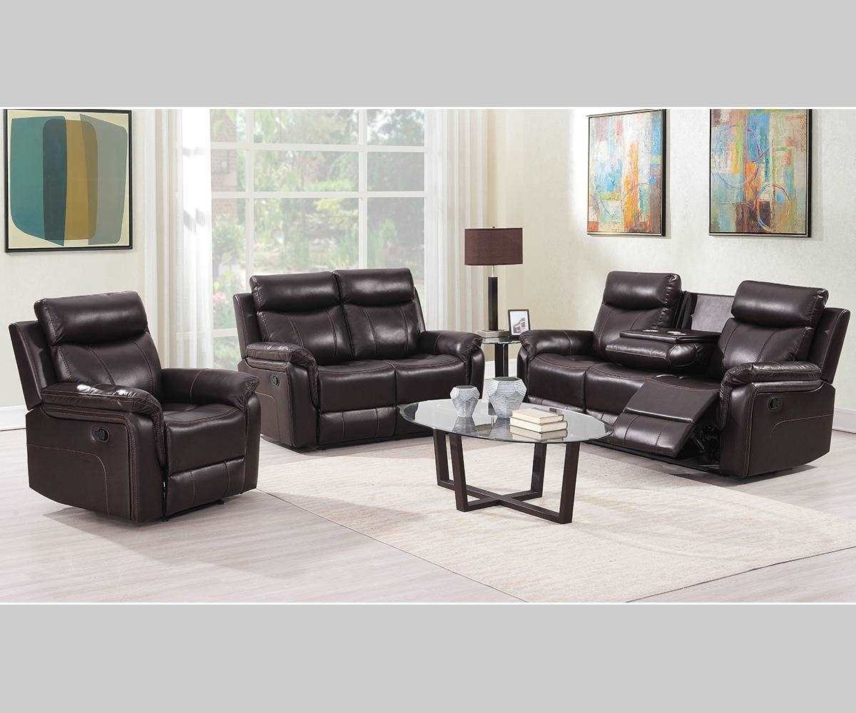 Nicolas Recliner Sofa Collection Brown 9255