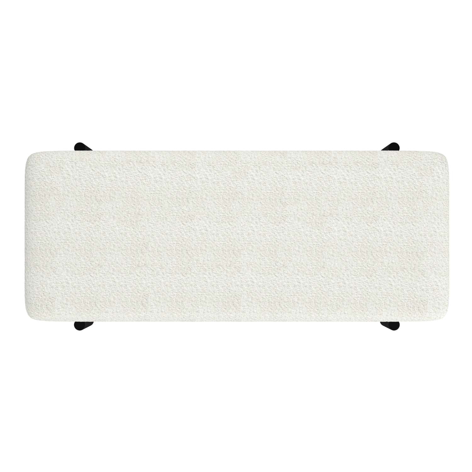 Odell Storage Bench in Ivory & Black 401-550IV