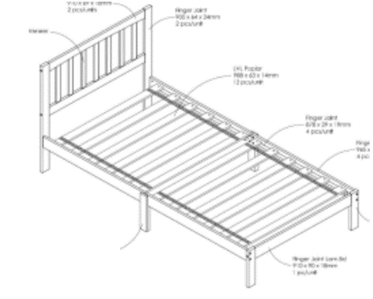 Odessa Soild Wood Platform Bed