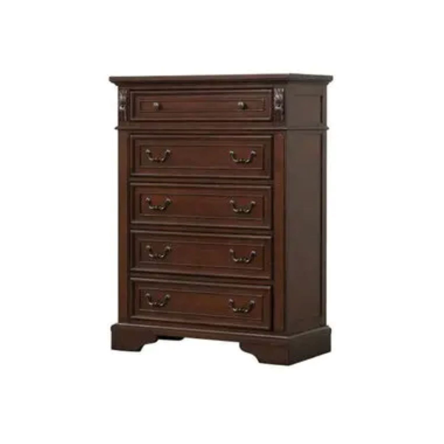 Olivia Walnut Wooden Traditional Bedroom Set