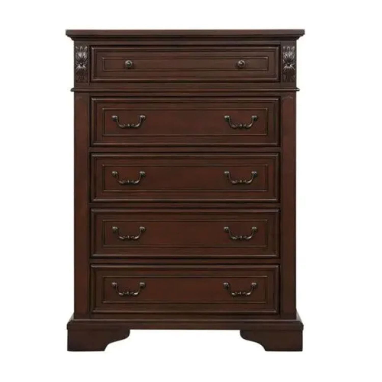 Olivia Walnut Wooden Traditional Bedroom Set