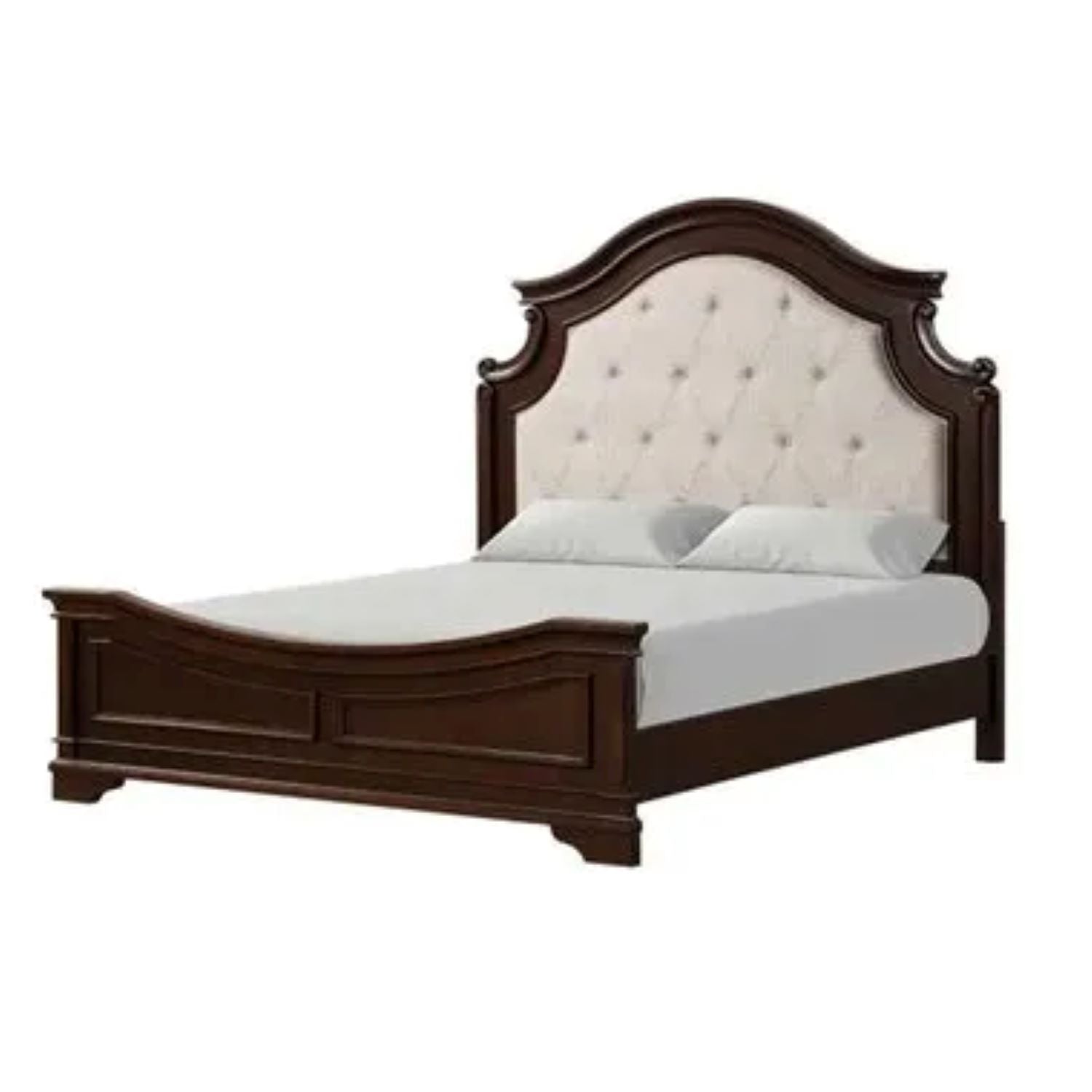 Olivia Walnut Wooden Traditional Bedroom Set