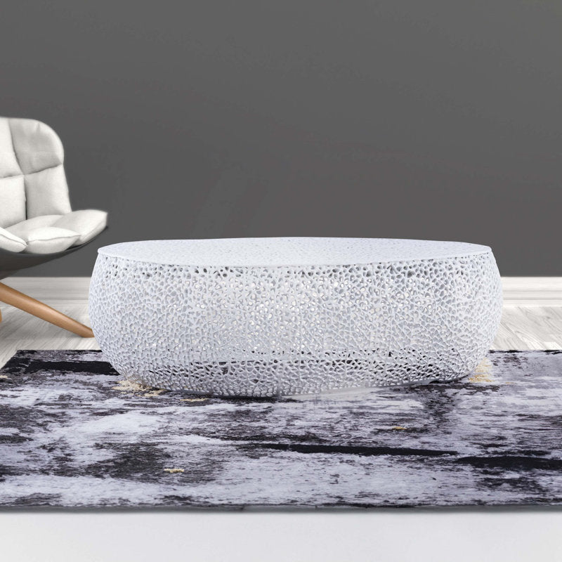 Oval Coffee Table White 3601