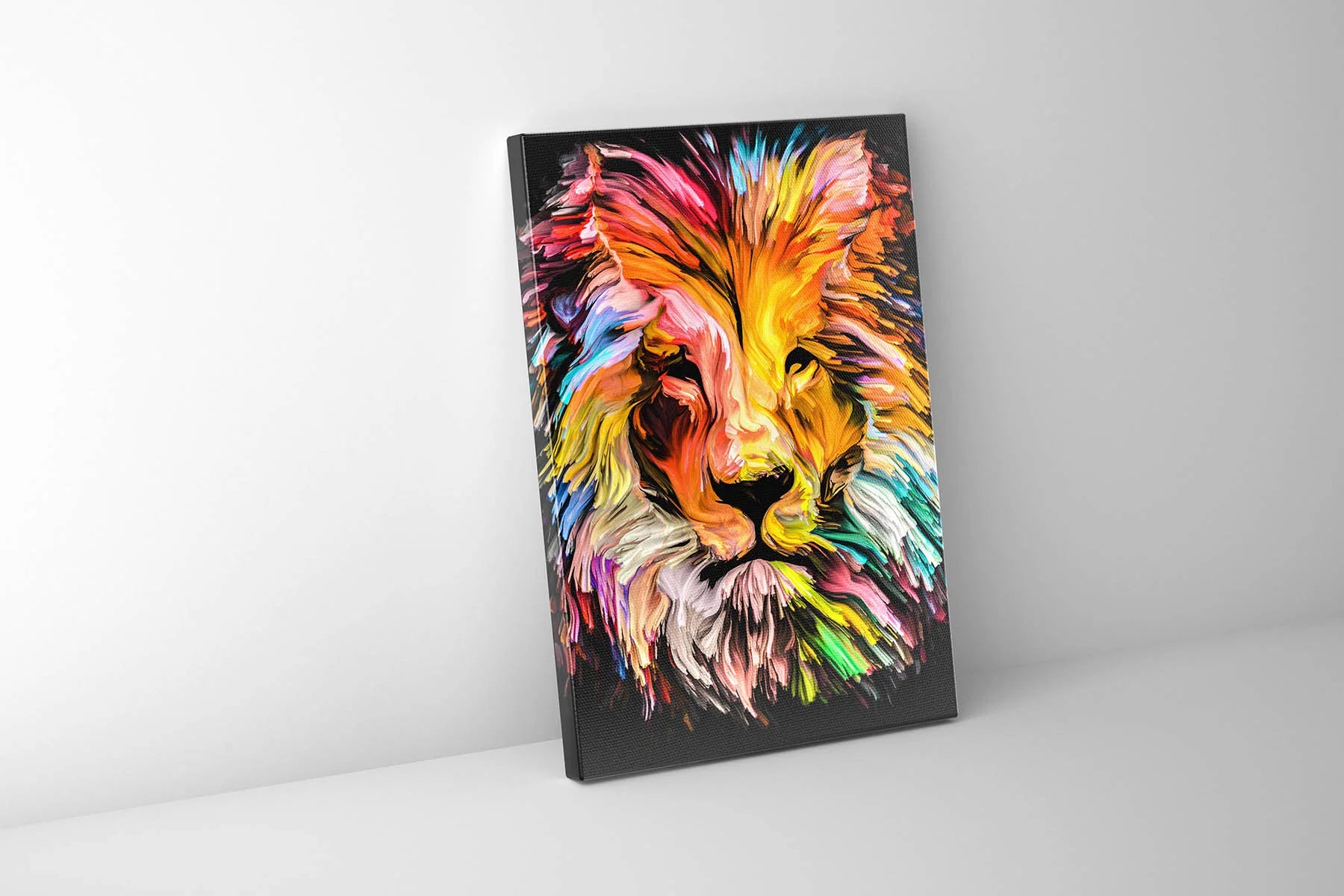 Painted Lion Canvas Art 36" x 48"