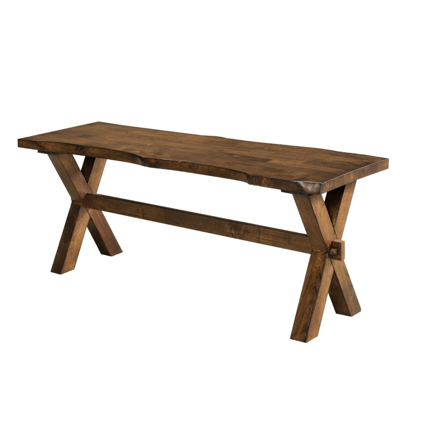 Pandora Solid Wood Live Edge Oak Bench 5000