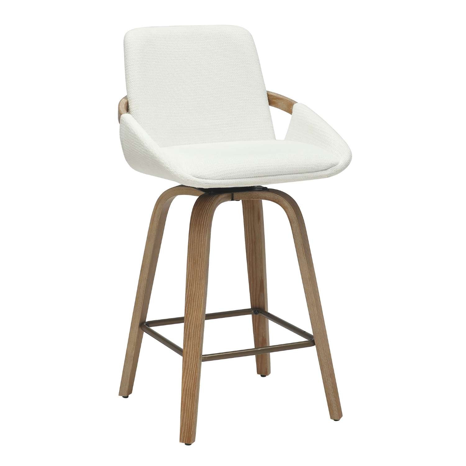 Parker 26" Ivory Swivel Counter Stool 203-944IV