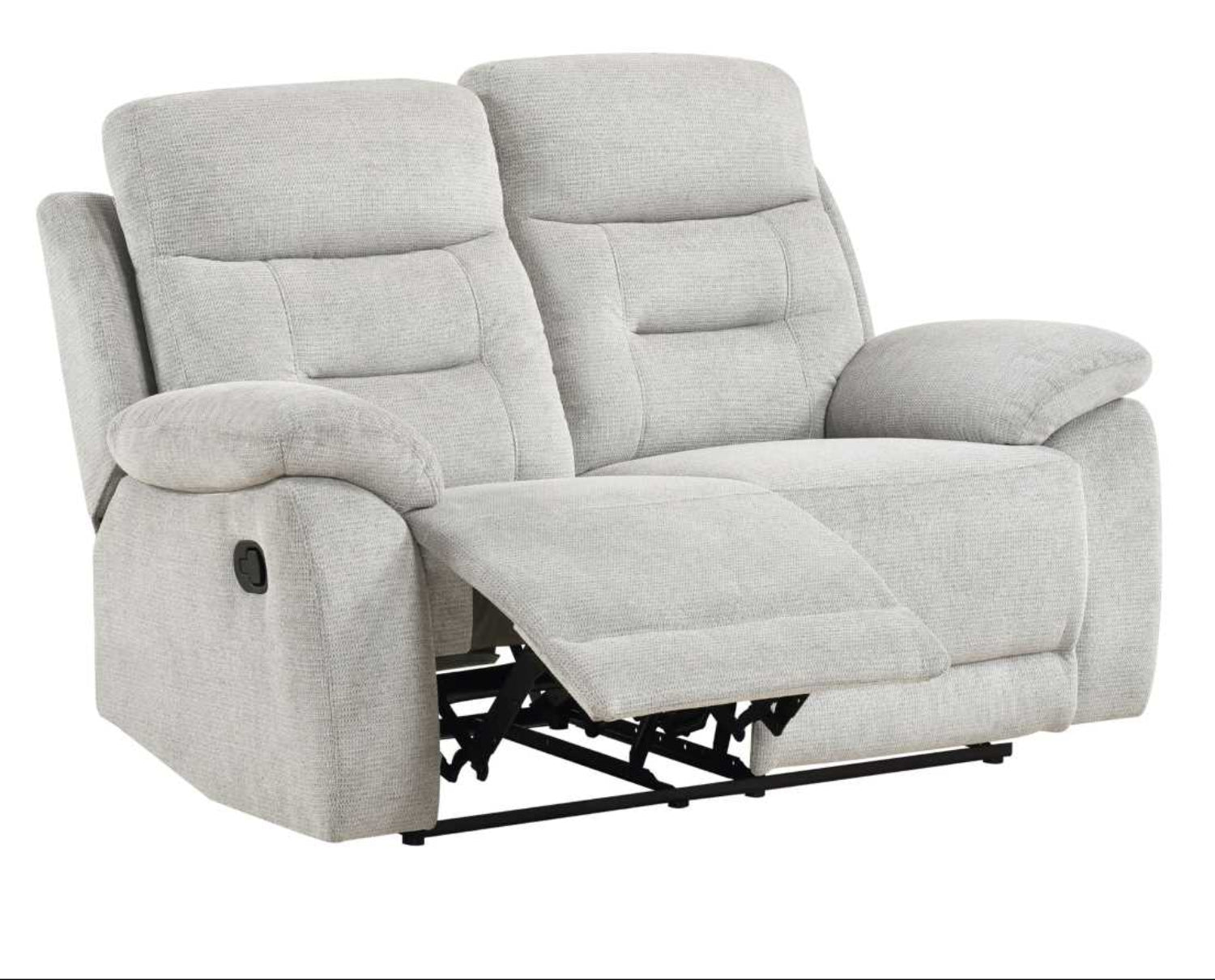 Perris Manual Woven Fabric Recliner Sofa Set Beige 9146BED