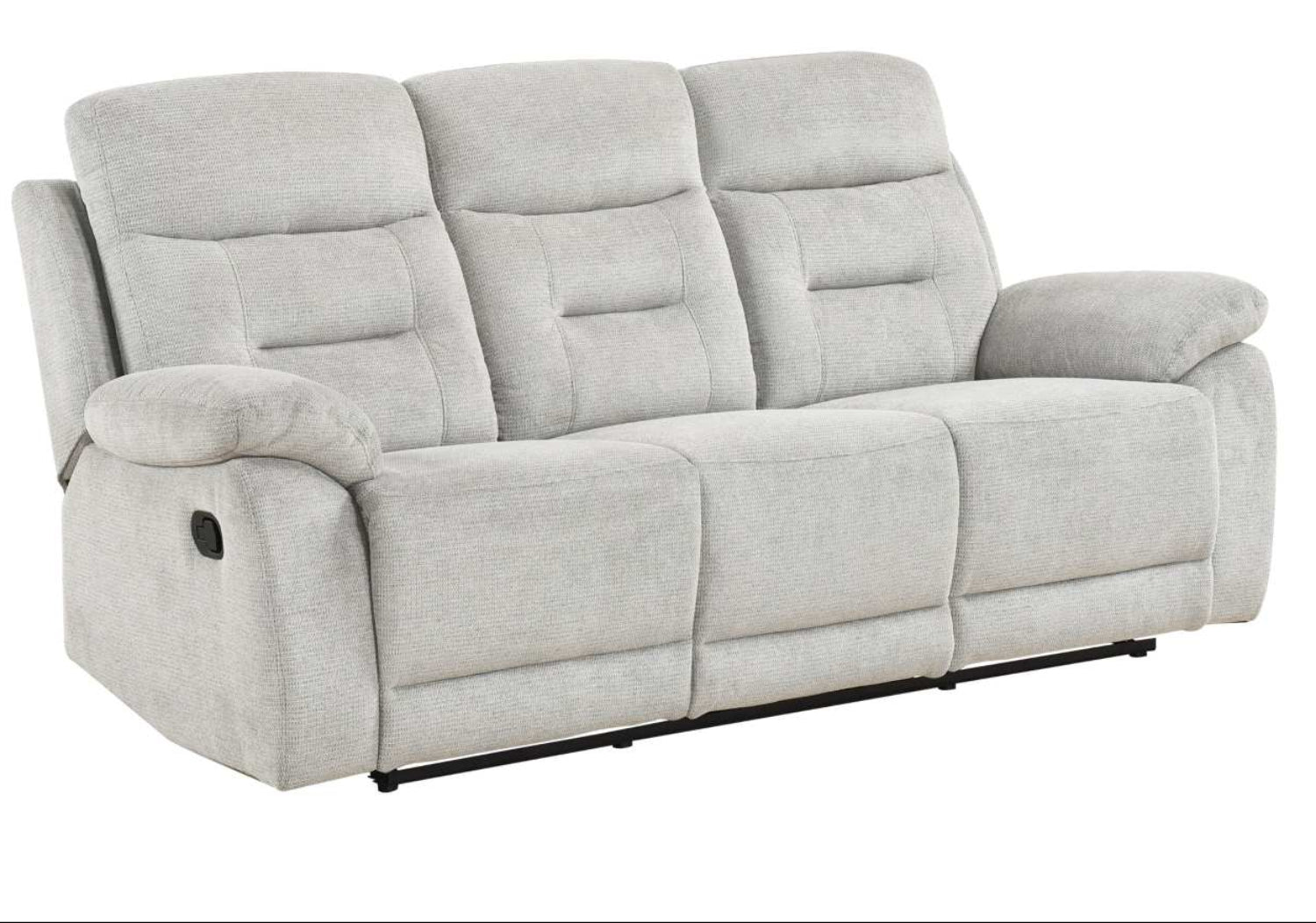 Perris Manual Woven Fabric Recliner Sofa Set Beige 9146BED