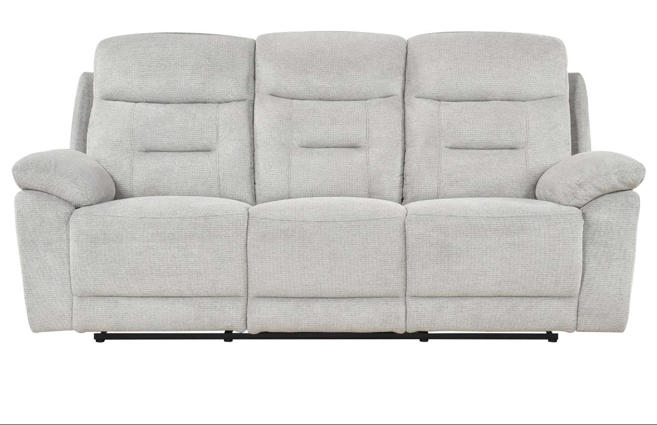 Perris Manual Woven Fabric Recliner Sofa Set Beige 9146BED