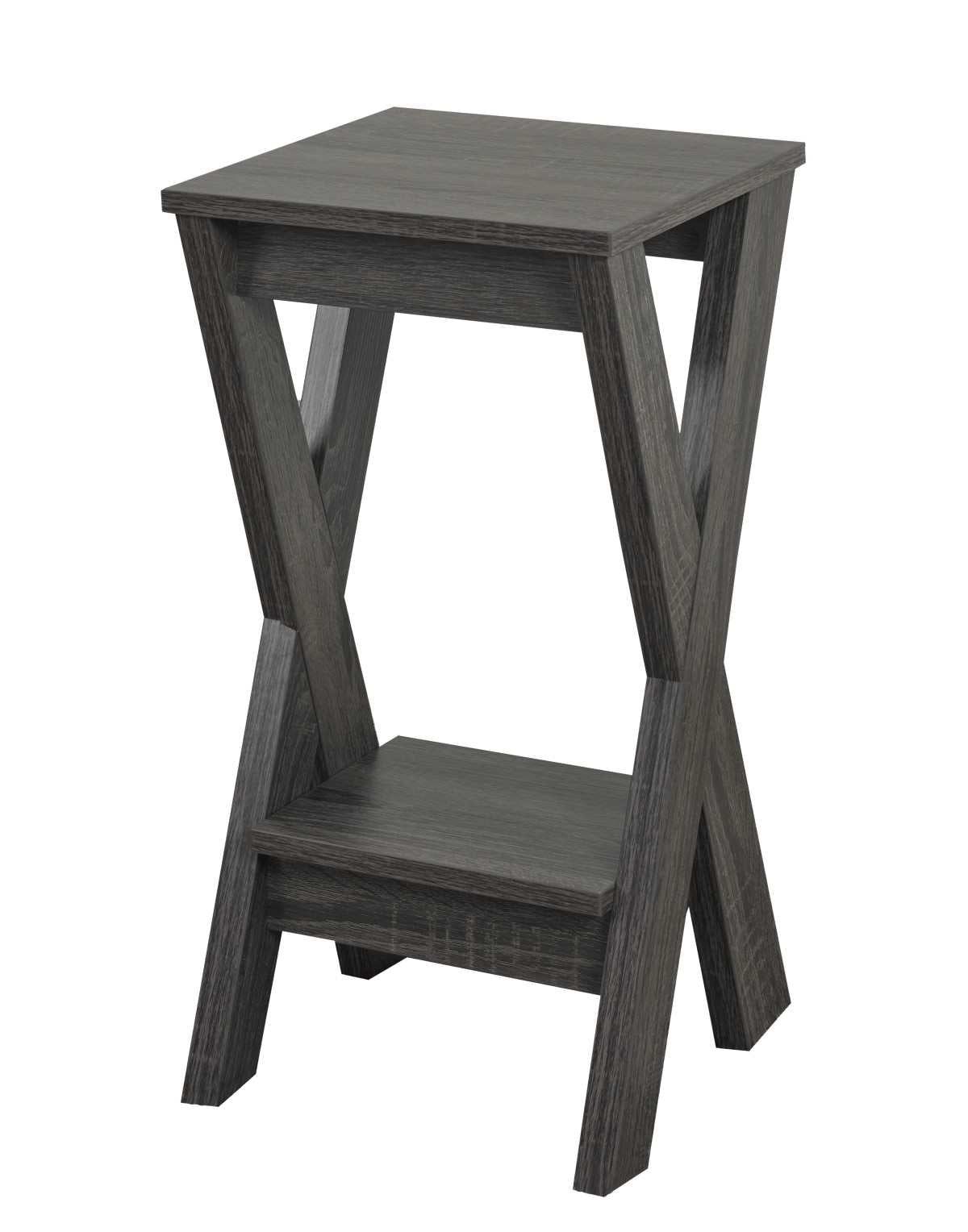 Wooden Plant Stand Grey 172225