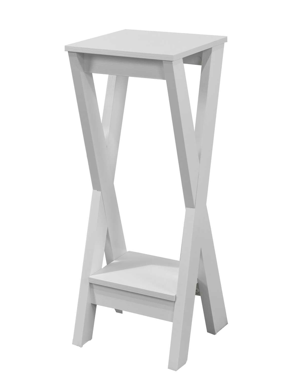 Wooden Plant Stand White 172180