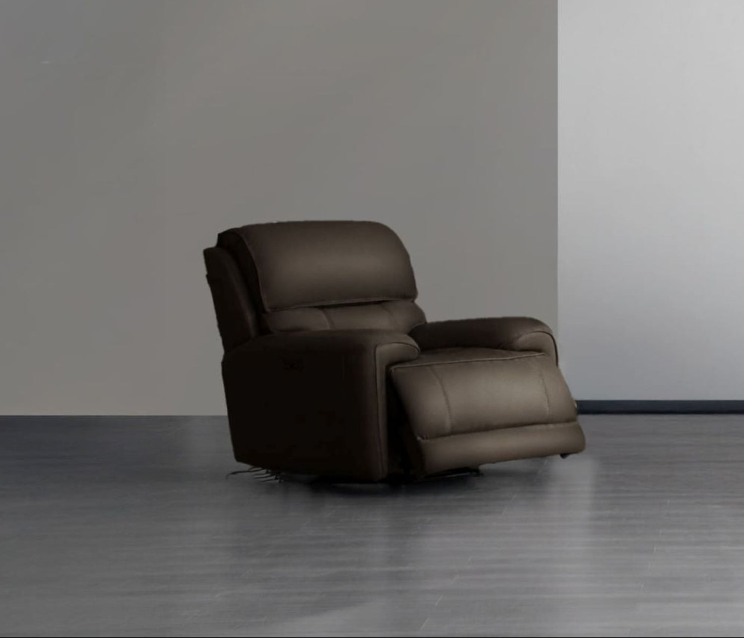 Polar Genuine Leather Chocolate Power Recliner Sofa Set 2575