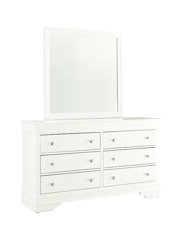 Pompei White Wooden Bedroom Set