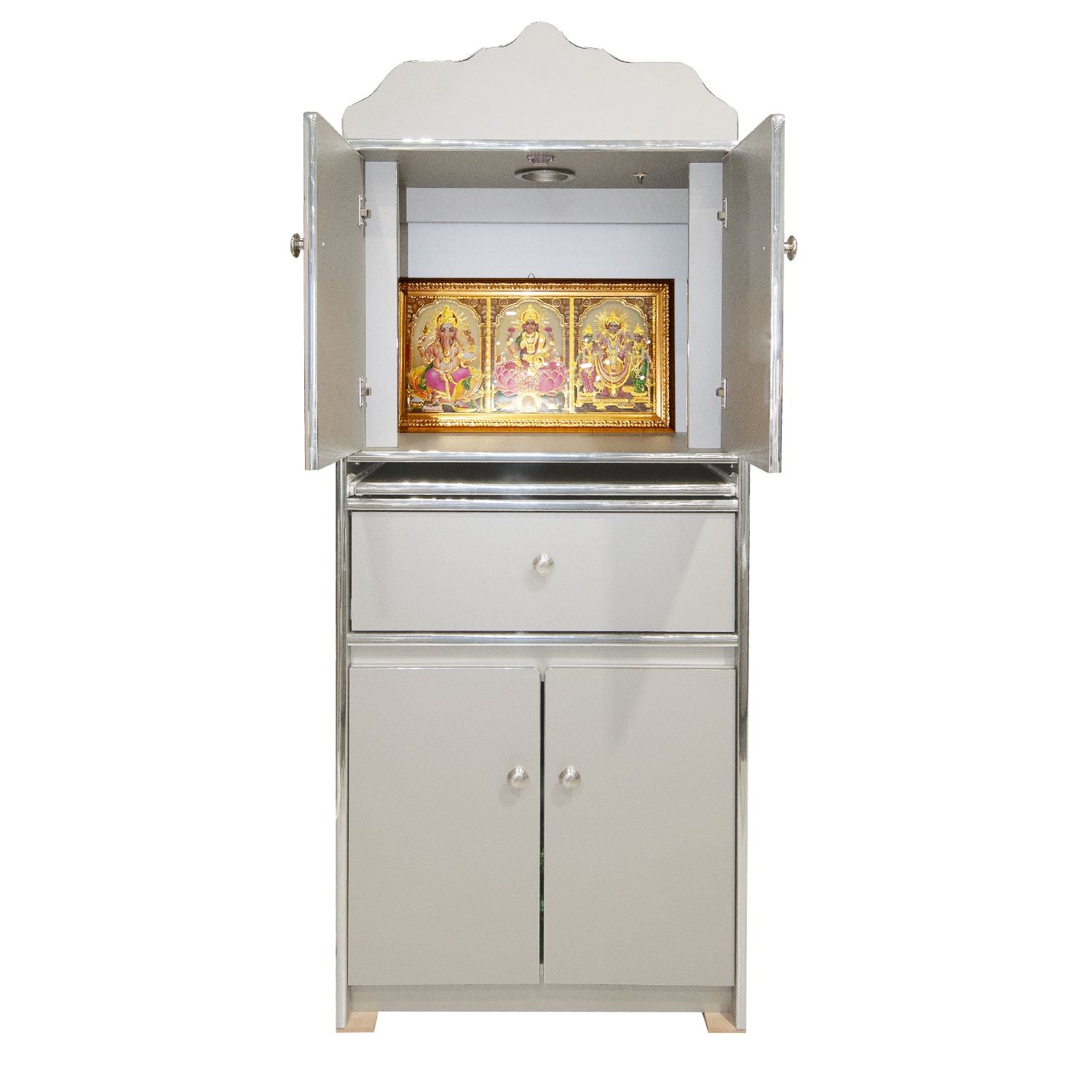 Pooja Unit - Ganesh (with door and light)