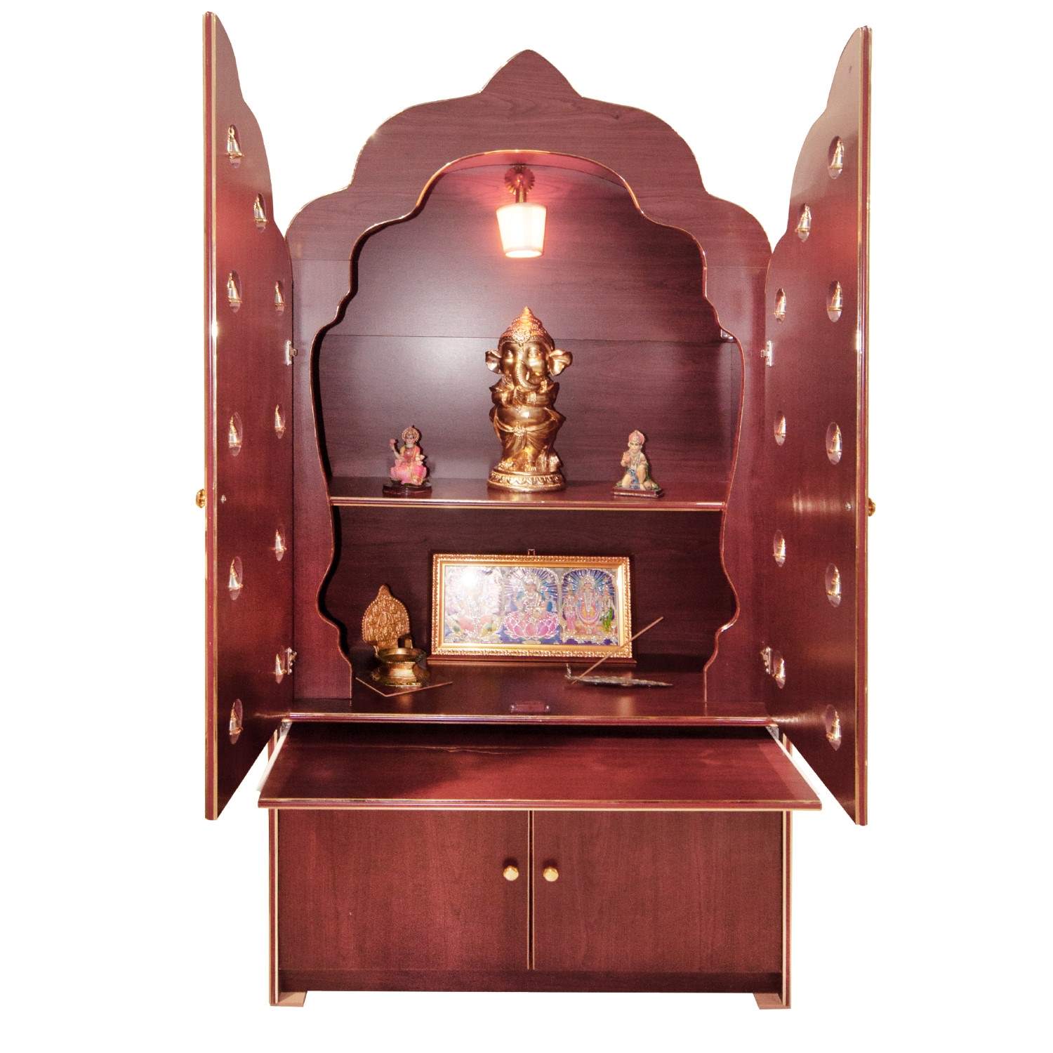 Pooja Unit - SW31 (With Light, Door & Bell)