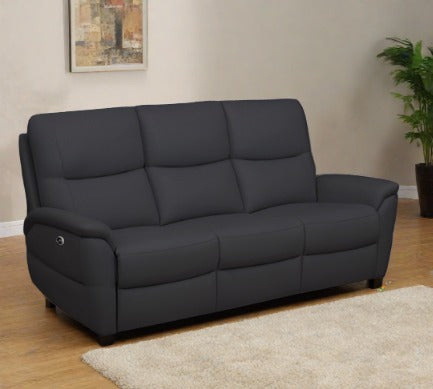 ( Discontinued ) Power Motion Faux Suede High Performance Sofa Set Charcoal 1121
