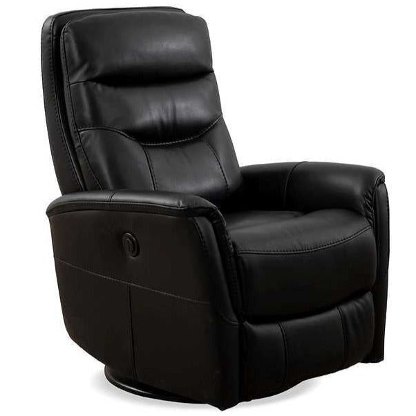 Power Recliner Swivel Chair Black 6300