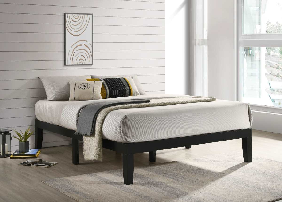 Addicus Queen Platform Bed Frame Black 529-60