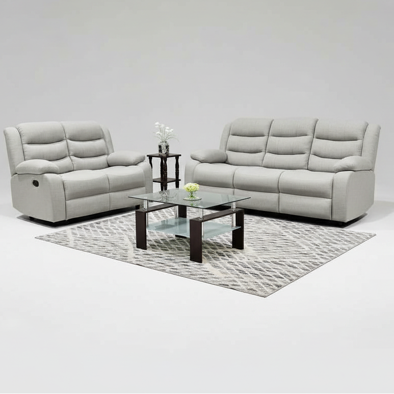 Rowan High Performance Linen Fabric Sofa Set KM059