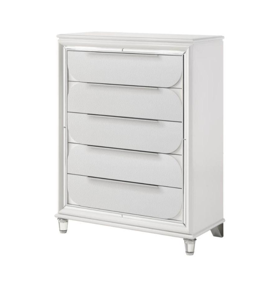 Rachel White 5 Drawer Chest 1621