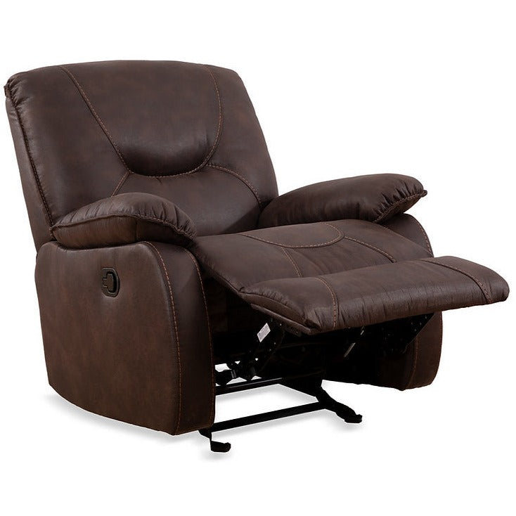 Recliner Chair Brown Elephant Skin Fabric 6351
