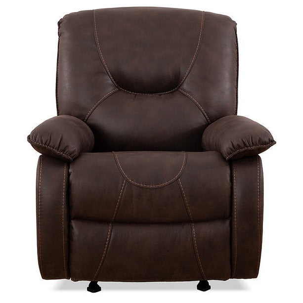 Recliner Chair Brown Elephant Skin Fabric 6351