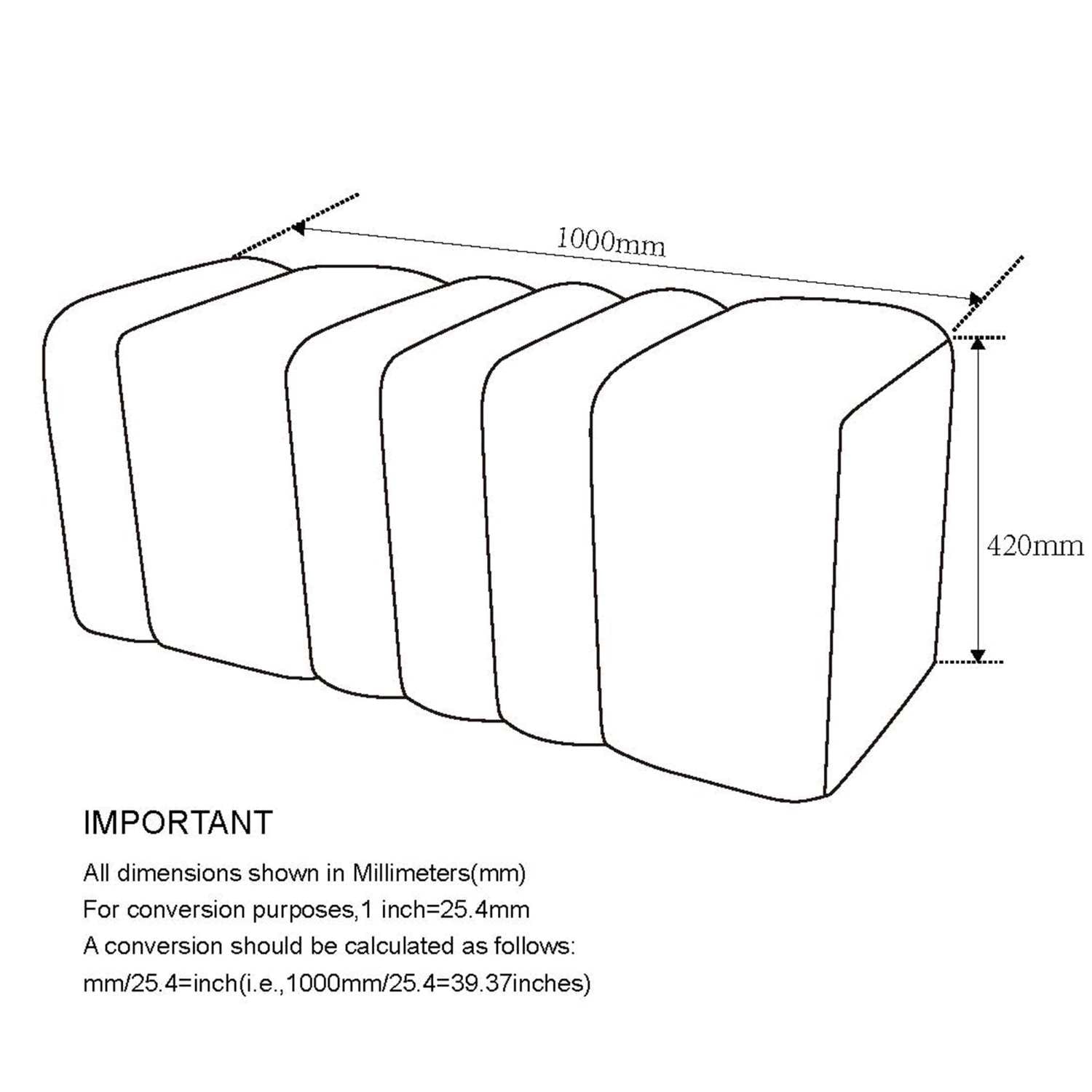 Rigel Large Ottoman Bench In Ivory Boucle 402-133IV