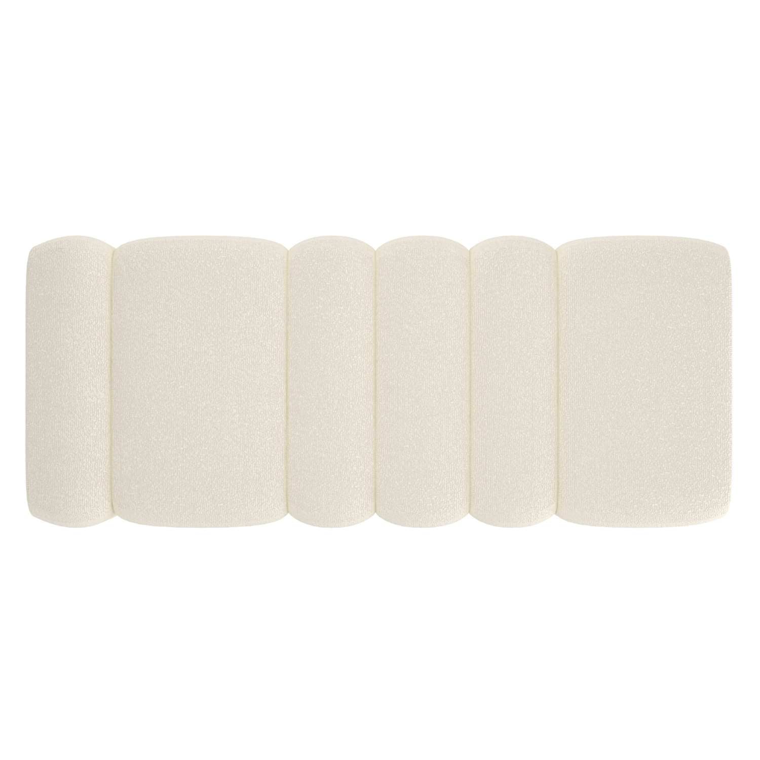 Rigel Large Ottoman Bench In Ivory Boucle 402-133IV