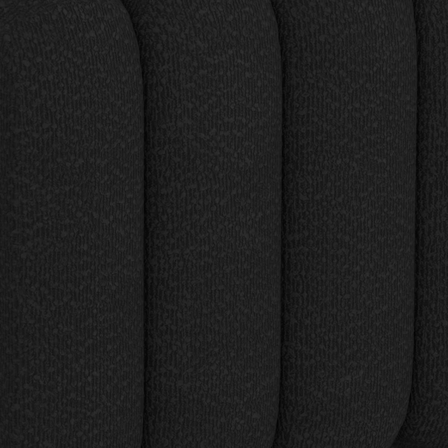 Rigel Small Square Ottoman in Black Boucle 402-133SM_BK