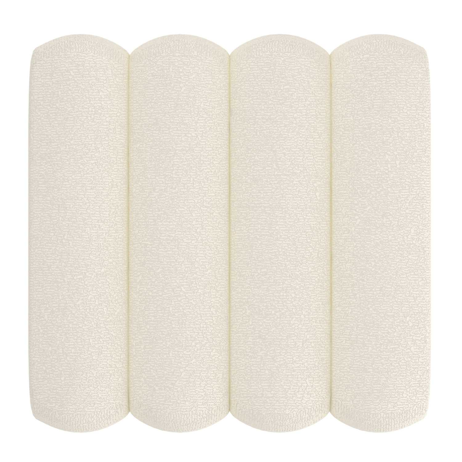 Rigel Small Square Ottoman in Ivory Boucle 402-133SM_IV