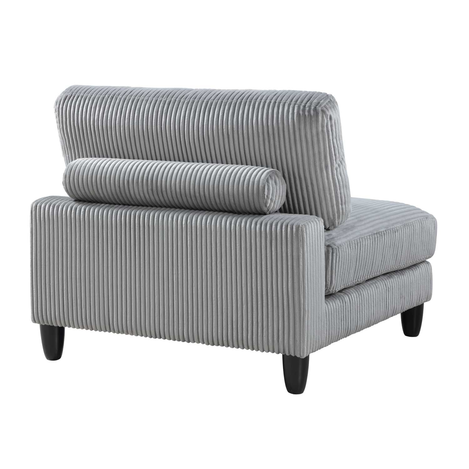 Robstown Grey 4 Piece Modular Sectional with Ottoman 9688