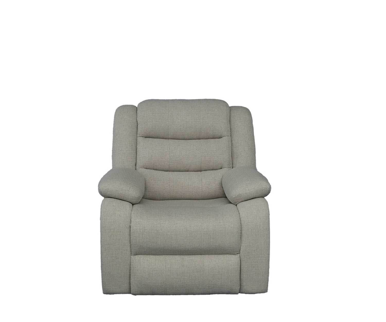 Rowan High Performance Linen Fabric Glider Recliner Chair Grey KM059