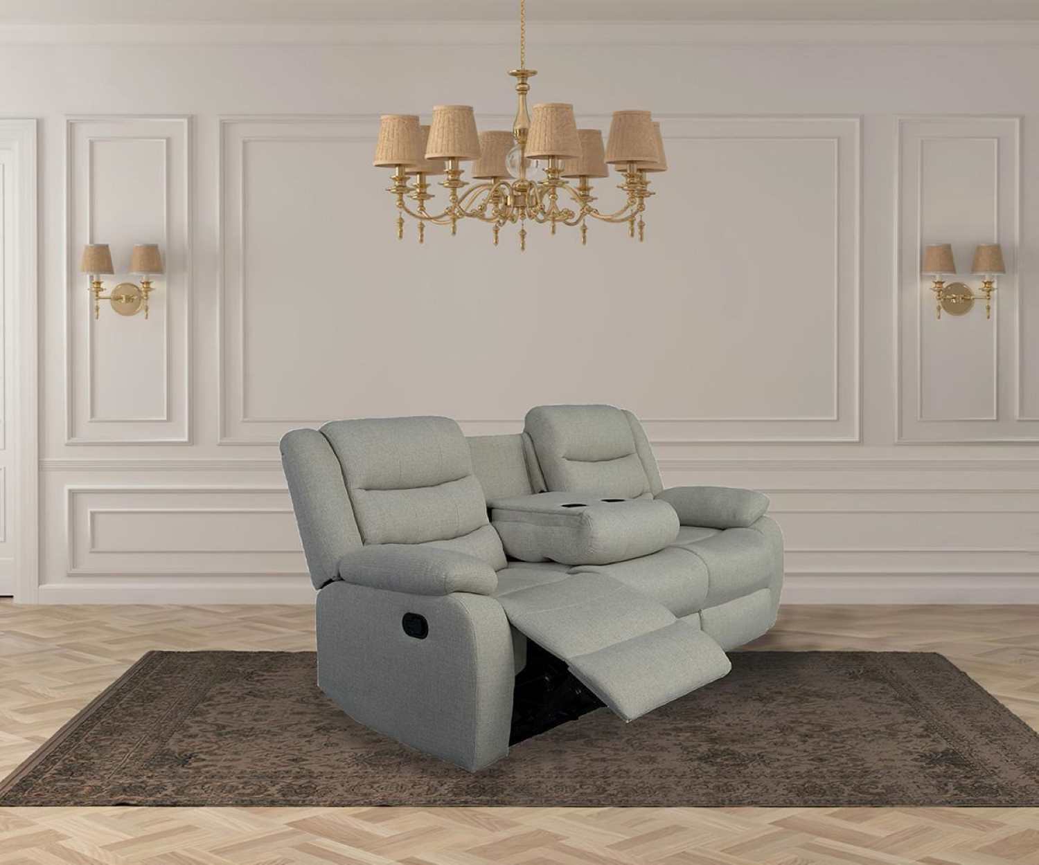 Rowan High Performance Linen Fabric Sofa Set KM059