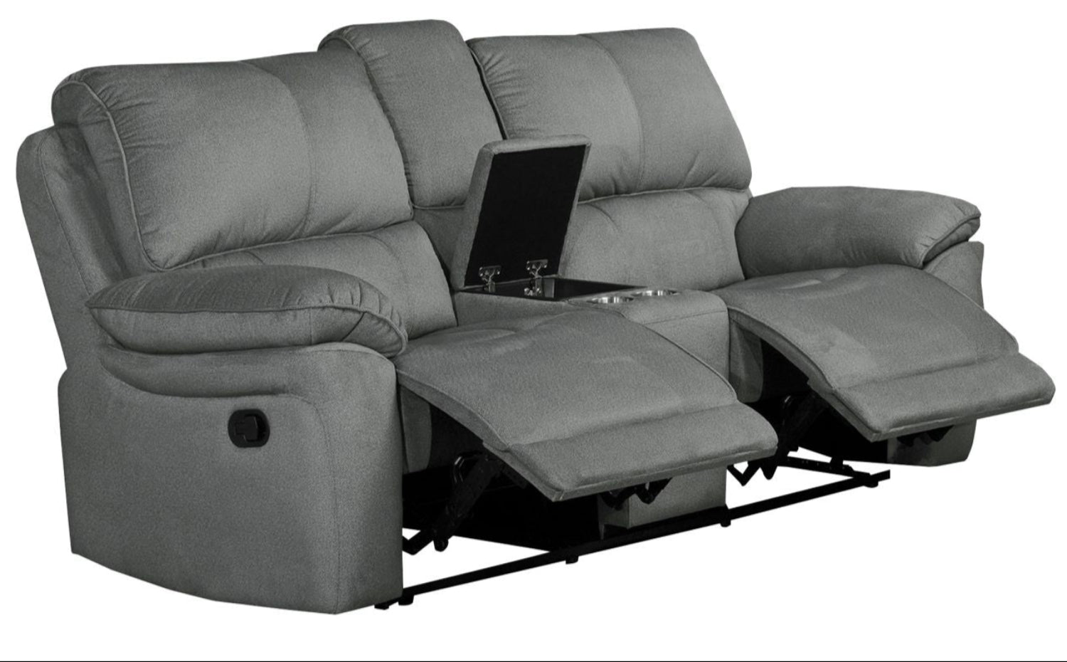 Russka Grey Fabric Recliner Sofa Sets 99031