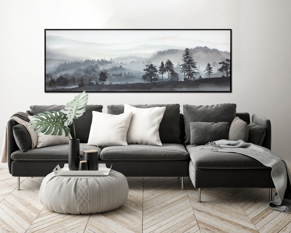 Black Pines Canvas Art 20" x 59"
