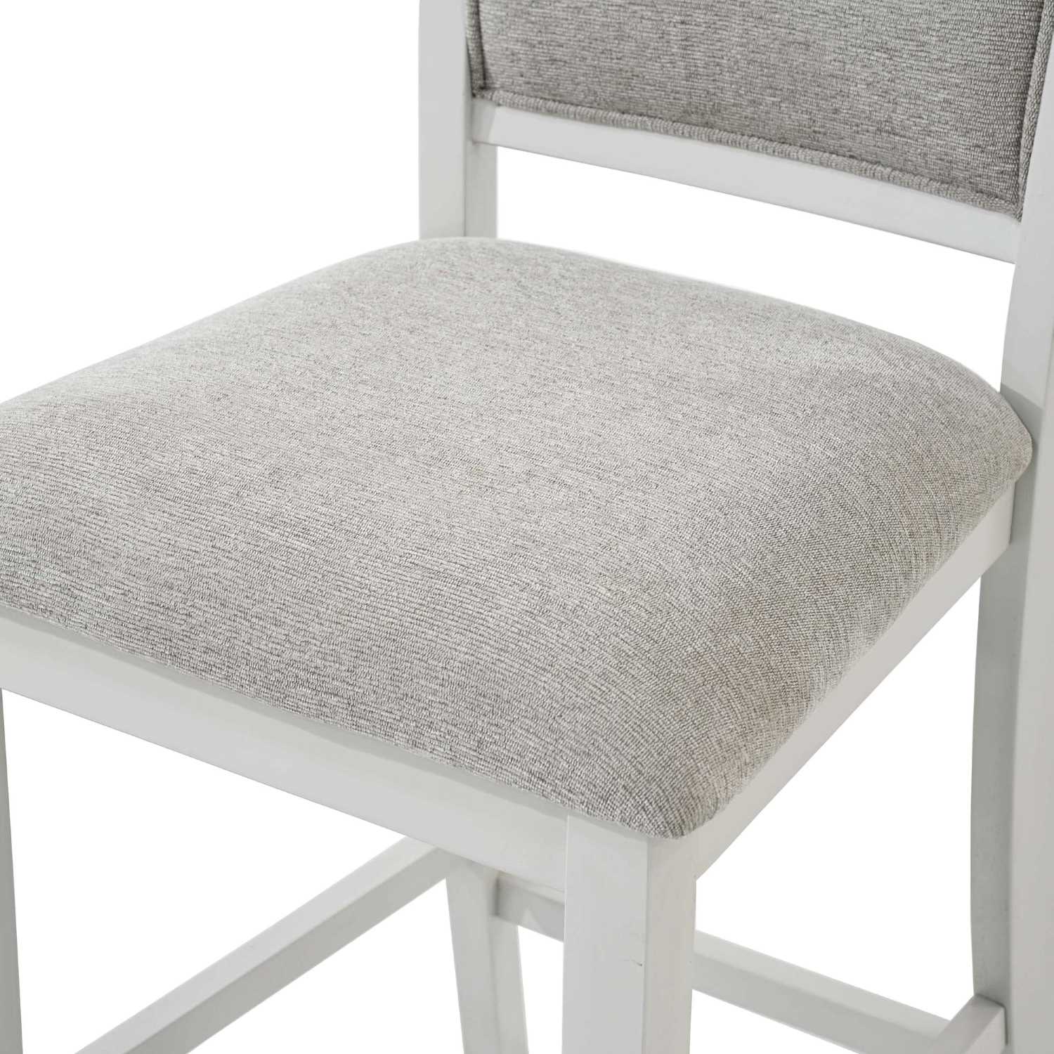 Samuel Wooden Round 5pc Pub Set in Whitewash 207-280PB-WT