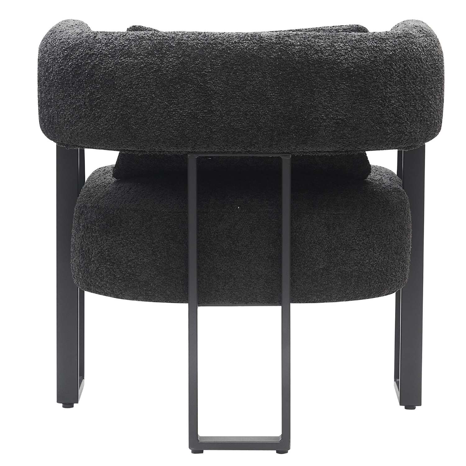 Scarlet Accent Chair In Charcoal Boucle And Black 403-108CH
