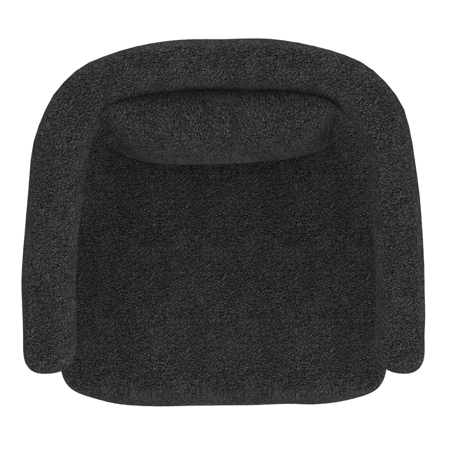 Scarlet Accent Chair In Charcoal Boucle And Black 403-108CH