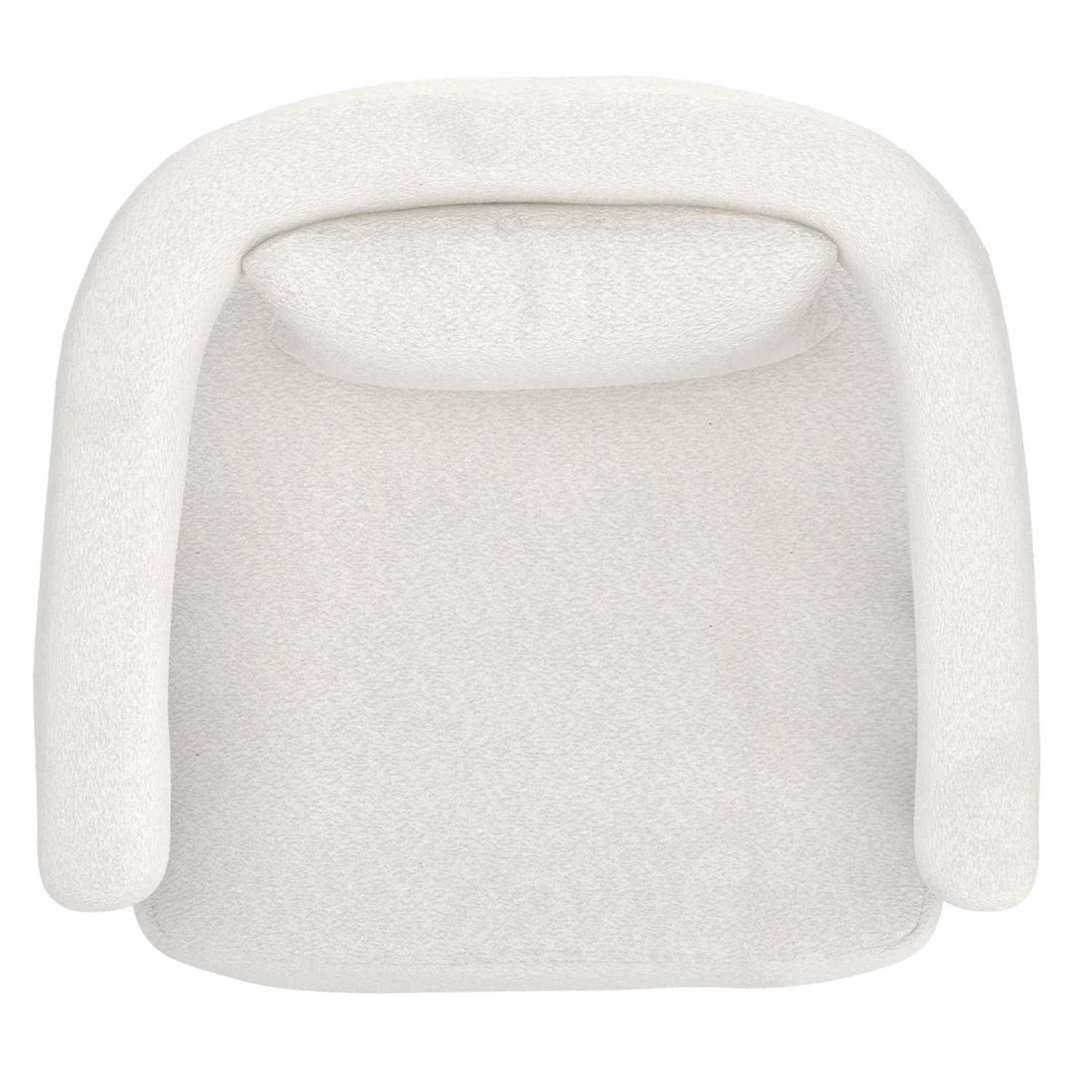 Scarlet Accent Chair In Ivory Boucle And Black 403-108IV