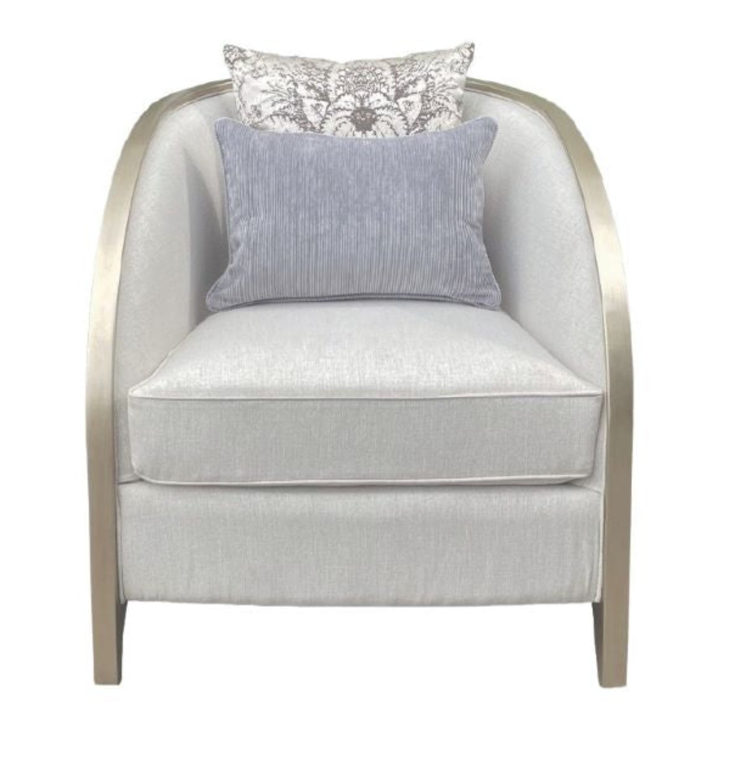 Scarlett Beige Fabric Sofa Set with Premium Wood Trim 1925